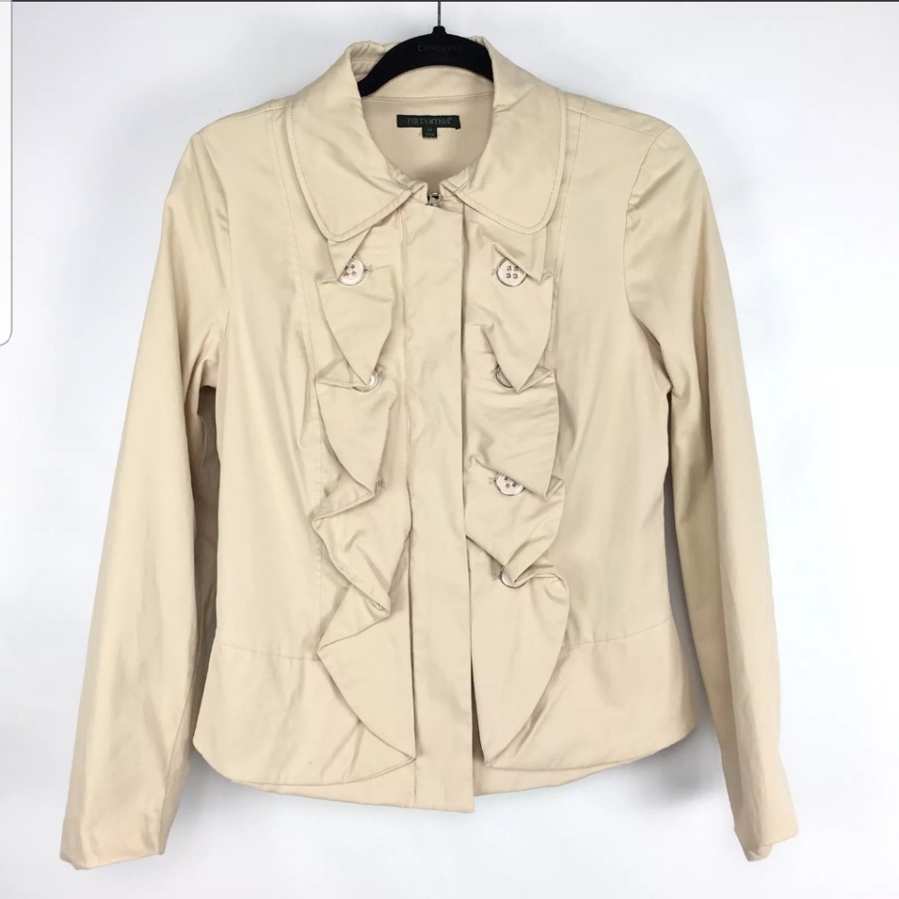 FOR CYNTHIA Front Stretch Fancy Military Jacket